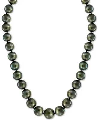 Effy Cultured Black Tahitian Pearl (10mm) 18" Collar Necklace