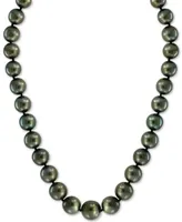Effy Cultured Black Tahitian Pearl (10mm) 18" Collar Necklace