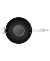 Scanpan HaptIQ 12.5", 32cm Nonstick Induction Suitable Wok, Mirror Polished Stainless Exterior