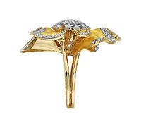 Effy Diamond Flower Statement Ring (1-3/8 ct. t.w.) 14k Gold