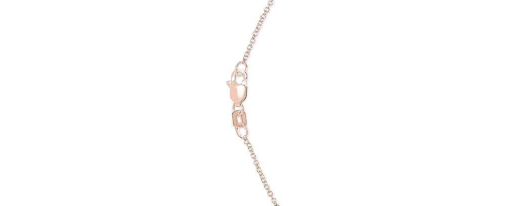 Pave Rose by Effy Diamond Flower Pendant Necklace in 14k Rose Gold (1 1/3 ct. t.w.)