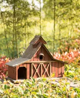 Glitzhome Extra-Large Rustic Wood Barn Birdhouse