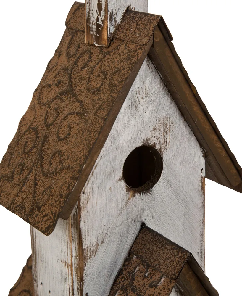 Glitzhome Extra-Large Rustic Wood Birdhouse