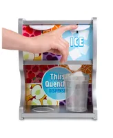 Melissa & Doug Wooden Thirst Quencher Drink Dispenser with Cups, Juice Inserts, Ice Cubes