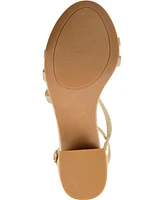 Journee Collection Women's Bella Strappy Block Heel Dress Sandals