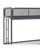 EveryRoom Elia Triple Twin Metal Bunk Bed