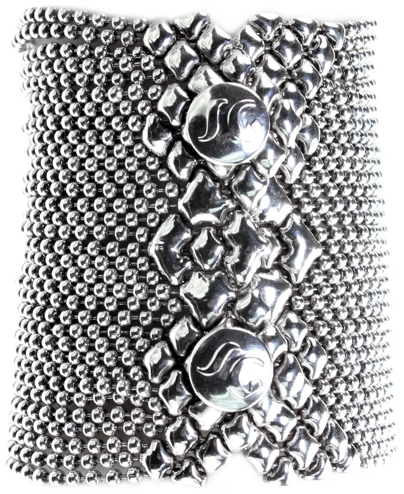 Sg Liquid Metal B50 Silver Mesh Bracelet 7 1/4", 3/4", 8 1/4"