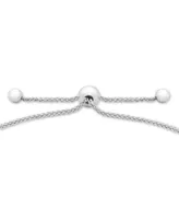 Diamond Chain Link Bolo Bracelet (1/10 ct. t.w.) in Sterling Silver