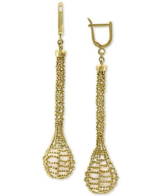 Effy Cultured Freshwater Pearl (12mm) Cage Drop Earrings in 18k Gold-Plated Sterling Silver