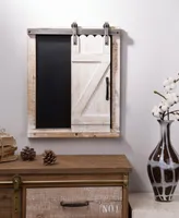 Glitzhome Farmhouse Wooden Chalkboard Barn Door