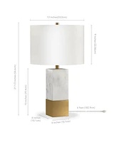 Lena Table Lamp In Carrara Style