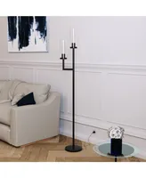 Basso Floor Lamp with Double Torchiere