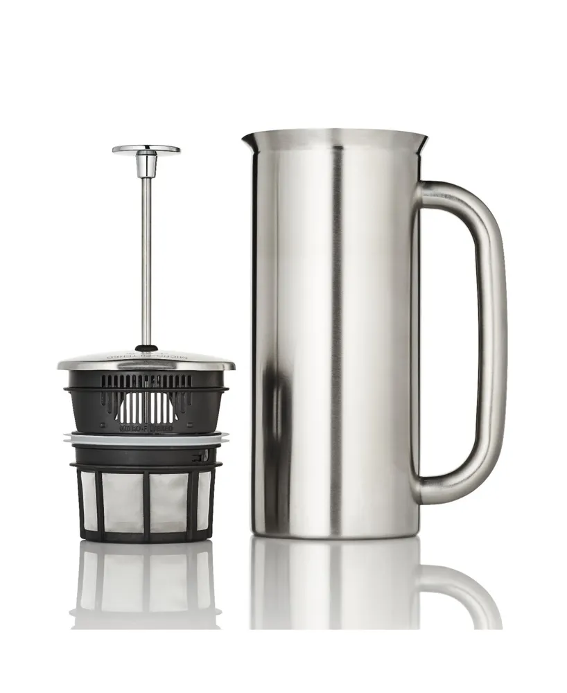 Bonjour Stainless Steel & Glass 33.8-Oz. French Press - Macy's