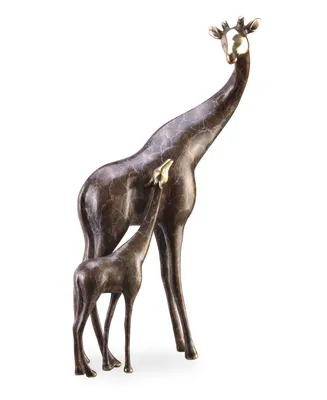 Spi Home Giraffe Mama and Baby Sculpture