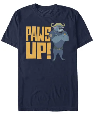 Disney Pixar Men's Zootopia Chef Bogo Paws Up Short Sleeve T-Shirt