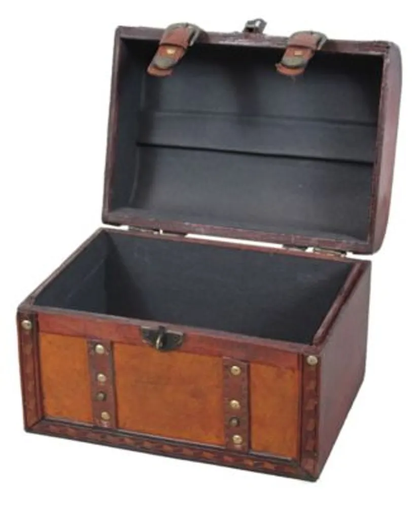 Vintiquewise Decorative Leather Small Treasure Box Collection