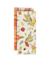 Design Imports Assorted Fall in Love Dishtowel Set