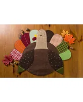 Design Imports Embroidered Turkey Placemat Set