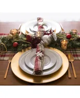 Design Imports Give Thanks Plaid Table Runner