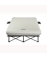 Coleman Camping Cot & Air Mattress Combo with Battery Pump & Side Tables, Queen