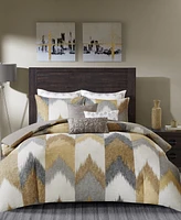 Ink+Ivy Alpine Chevron Stripe 3-Pc. Duvet Cover Set