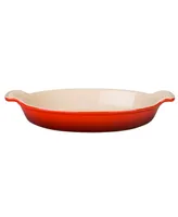 Le Creuset 24 ounce Stoneware Heritage Oval Au Gratin Dish