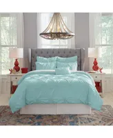 Pointehaven Knotted Pintuck Duvet Cover Set King/California King