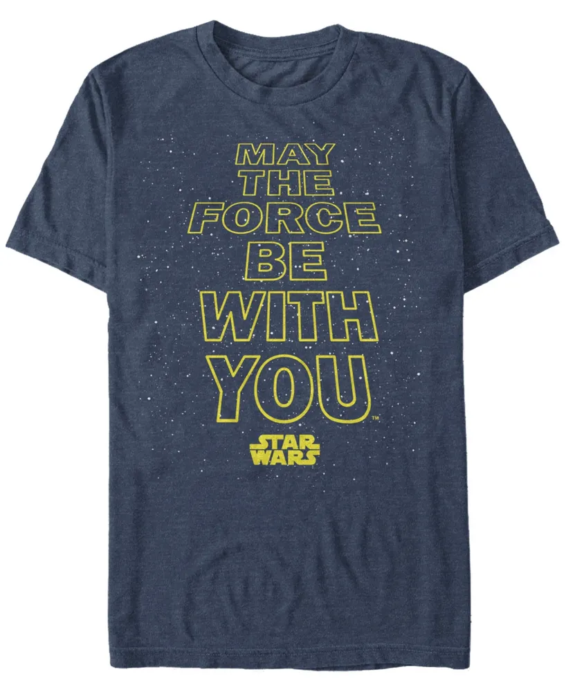 Star Wars Men's Classic May The Force Be With You Short Sleeve T-Shirt