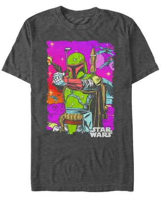 Star Wars Men's Classic Bright Boba Fett Short Sleeve T-Shirt