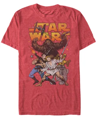 Star Wars Men's Classic Cartoon Good Guys Short Sleeve T-Shirt