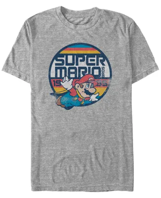 Nintendo Men's Super Mario Flying Short Sleeve T-Shirt