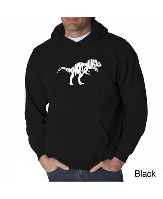 La Pop Art Men's Word Hooded Sweatshirt - Tyrannosaurus Rex