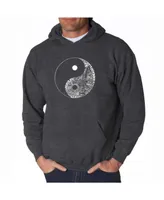 La Pop Art Men's Word Hoodie - Yin Yang