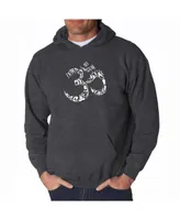 La Pop Art Men's Word Hooded Sweatshirt - Om Symbol