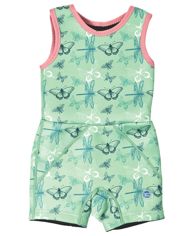 Splash About Little Girl's Jammer Wetsuit with Swim Diaper Dragonfly