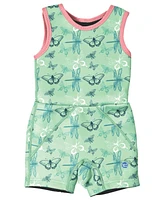 Splash About Little Girl's Jammer Wetsuit with Swim Diaper Dragonfly
