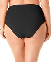 Anne Cole Plus High-Waist Bikini Bottoms