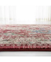 Lauren Ralph Lauren Ariel LRL1255C Red and Beige 8' X 10' Area Rug