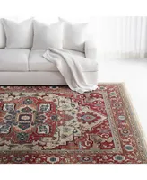 Lauren Ralph Lauren Quentin LRL1298C Red and Beige 8' X 10' Area Rug