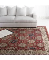 Lauren Ralph Lauren Ariel LRL1255C Red and Beige 9' X 12' Area Rug