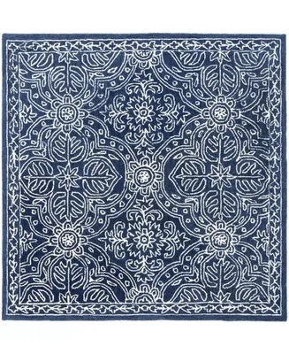 Lauren Ralph Lauren Etienne LRL6603N Navy and Ivory 5' X 5' Square Area Rug