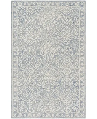 Lauren Ralph Lauren Olivier LRL6935M Blue and Ivory 4' X 6' Area Rug