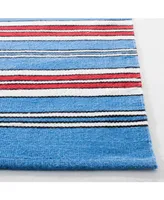 Lauren Ralph Lauren Leopold Stripe LRL2462D Royal Blue 8' X 10' Outdoor Area Rug