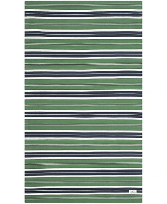 Lauren Ralph Lauren Leopold Stripe LRL2462K Green Outdoor Area Rug Collection