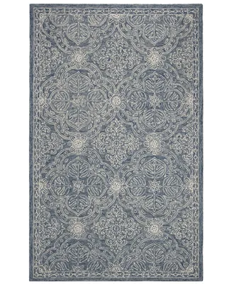 Lauren Ralph Lauren Etienne LRL6603M Blue and Ivory 8' X 10' Area Rug