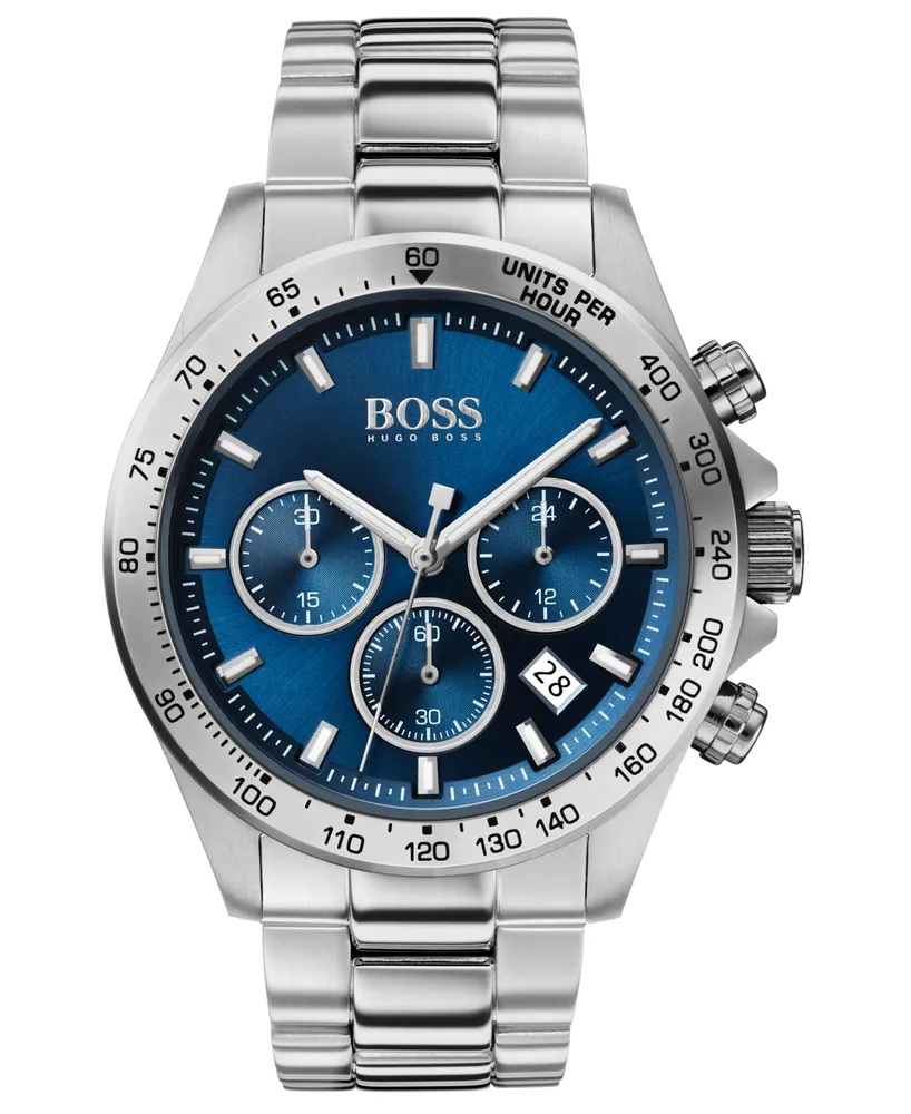 Boss Men's Chronograph Hero Stainless Steel Bracelet Watch 43mm