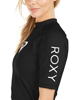 Roxy Juniors' Whole Hearted Short Sleeve Rash Guard