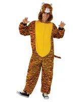 BuySeasons Orange Tiger Comfy Wear Adult Costume