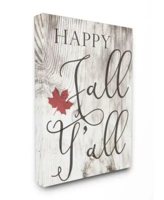 Stupell Industries Happy Fall Yall Typography Sign Art Collection
