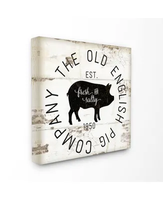 Stupell Industries Old English Pig Co Vintage-Inspired Sign Cavnas Wall Art